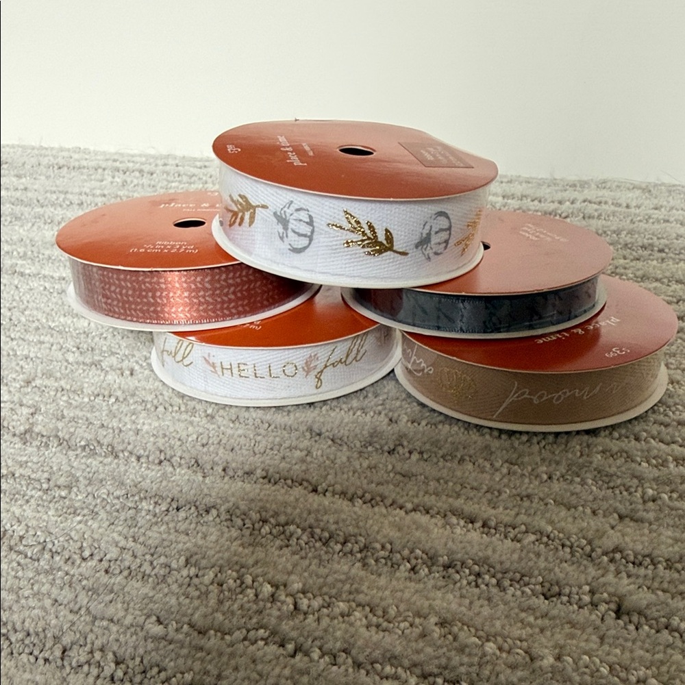 Fall Ribbon Bundle - 5 Rolls